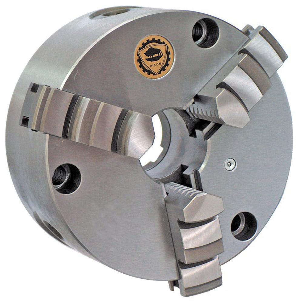 Bison 7-811-0400 Self-Centering Manual Lathe Chuck: 3-Jaw,  4" Dia Image