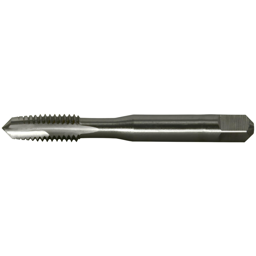 Spiral Point Tap: M8x1.25 Metric, 2 Flutes, Plug Chamfer, 6H Class of Fit, High-Speed Steel, Bright/Uncoated