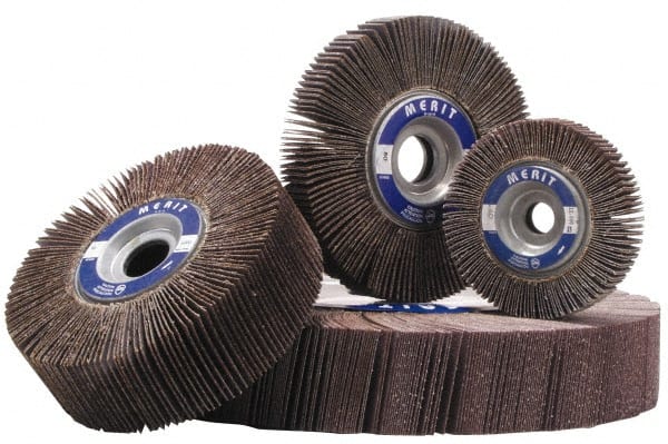 Merit Abrasives 8834124045 10 x 2" 120 Grit Aluminum Oxide Unmounted Flap Wheel 