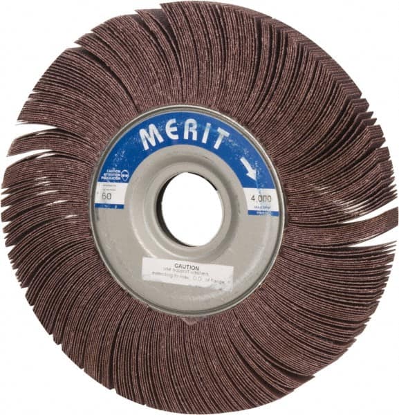 Merit Abrasives 8834124002 10 x 1" 60 Grit Aluminum Oxide Unmounted Flap Wheel 