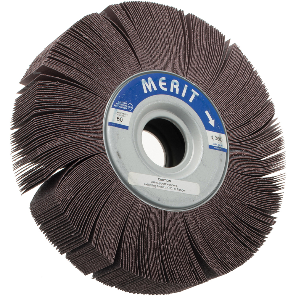 Merit Abrasives 10 x 2" 60 Grit Aluminum Oxide Unmounted Flap Wheel