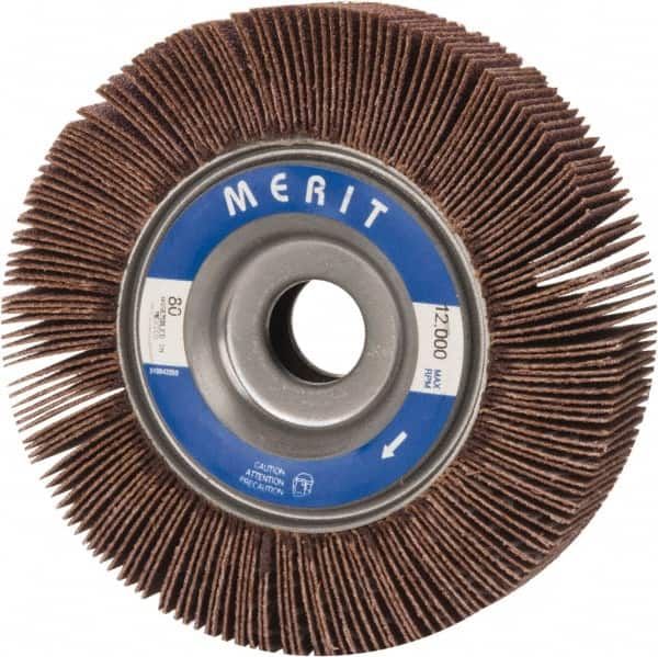 Merit Abrasives 8834122035 4 x 1" 80 Grit Aluminum Oxide Unmounted Flap Wheel 