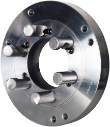 Lathe Chuck Adapter Back Plate: 15" Chuck, for Self-Centering Chucks