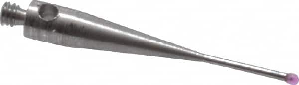 FOWLER 54-772-301 CMM Ball Stylus: 1 mm Ball Dia, M2 Thread, 20 mm OAL 
