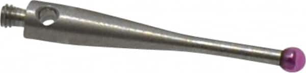FOWLER 54-772-310 CMM Ball Stylus: 2 mm Ball Dia, M2 Thread, 20 mm OAL 