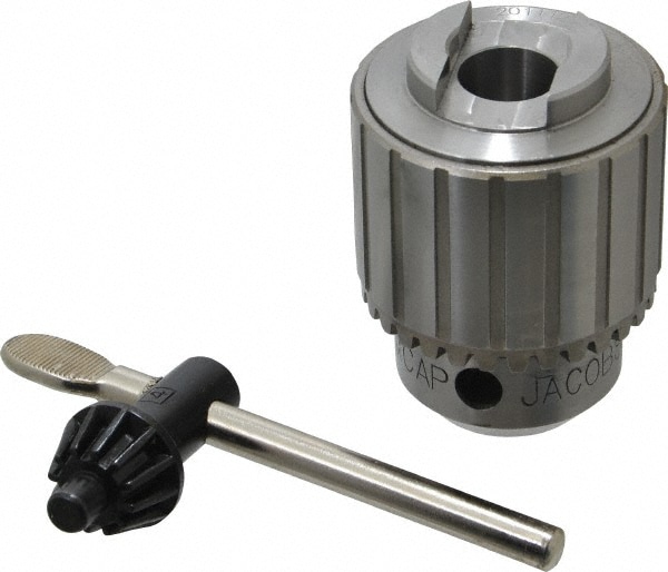 Drill Chuck: 0.18 to 0.8" Capacity, Tapered Mount, JT3