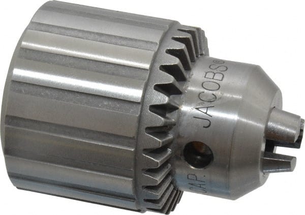 Jacobs JCM6283 Drill Chuck: 5/64 to 1/2" Capacity, Threaded Mount, 3/8-24 