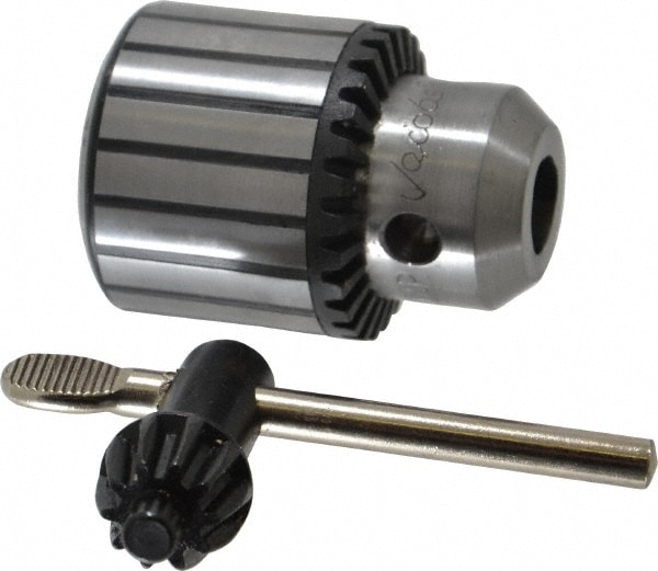 Drill Chuck: 3/8" Capacity, Threaded Mount, 3/8-24