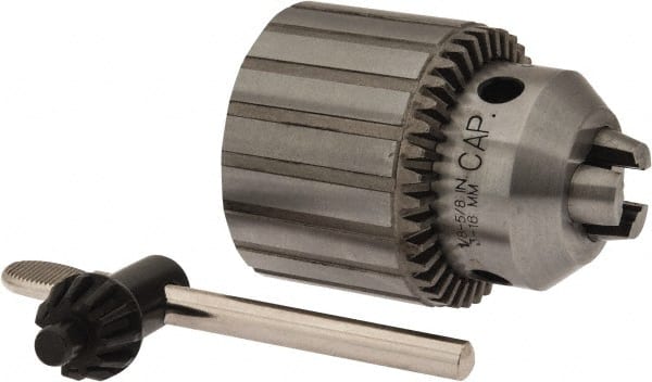 Jacobs JCM6232 Drill Chuck: 1/8 to 5/8" Capacity, Threaded Mount, 5/8-16 