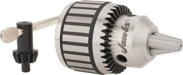 Jacobs 30233 Drill Chuck: 1/8 to 3/4" Capacity, Tapered Mount, JT4 