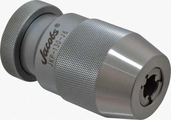 Jacobs 9684 Drill Chuck: 3/64 to 1/2" Capacity, Tapered Mount, JT6 