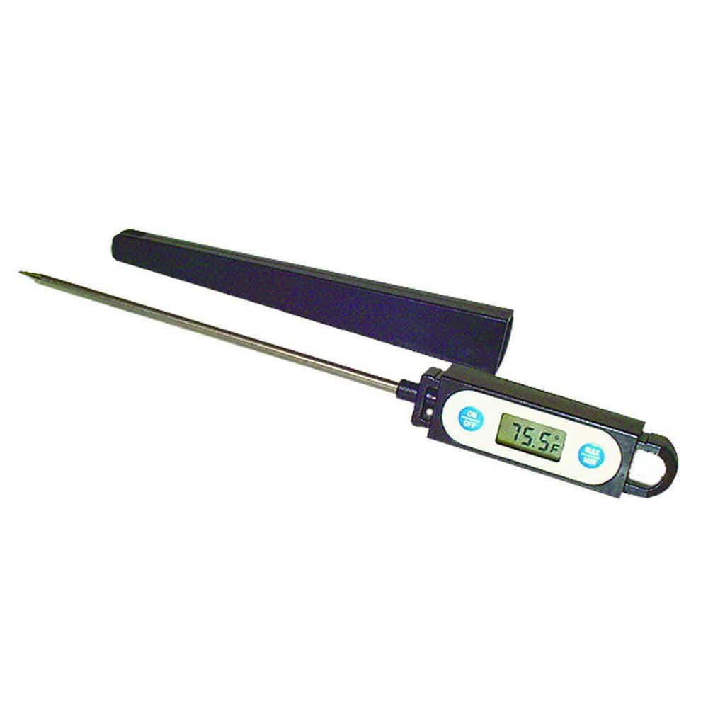 Digital Solar Powered Digital Thermometer: 302 ° F, Thermistor Sensor