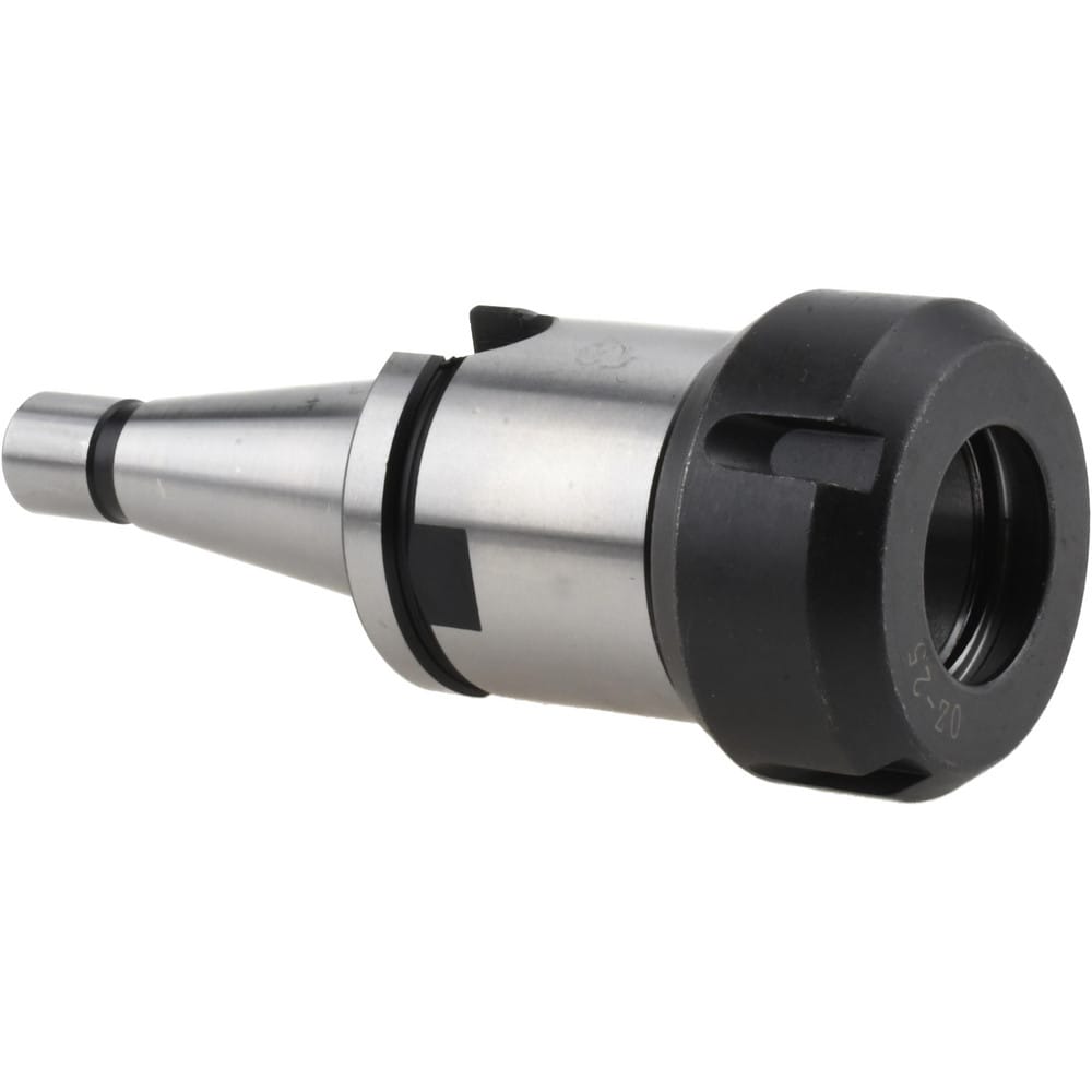 Collet Chuck: 1" Capacity, Full Grip Collet, Taper Shank