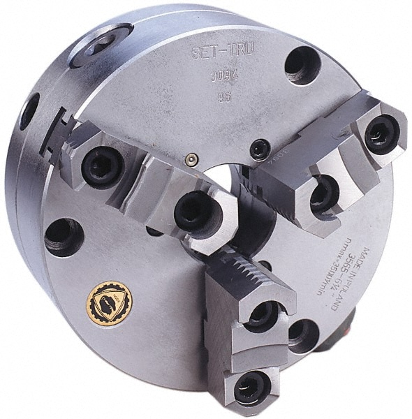 Bison 7-866-0800 Self-Centering Manual Lathe Chuck: 3-Jaw,  8" Dia Image