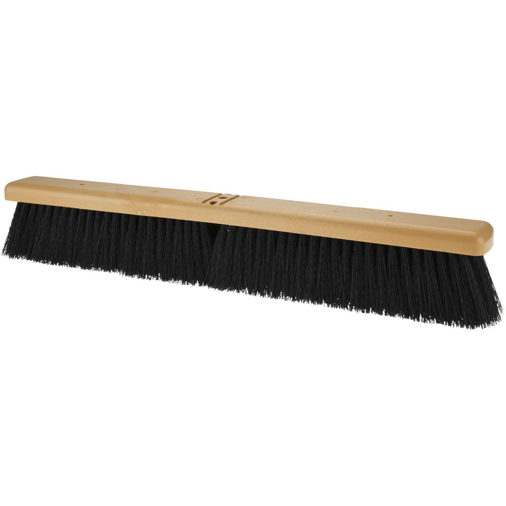 Push Broom: 24" Wide, Polypropylene Bristle