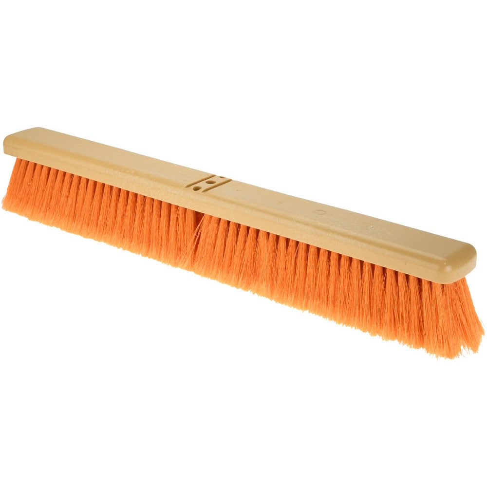 Push Broom: 24" Wide, Polypropylene Bristle