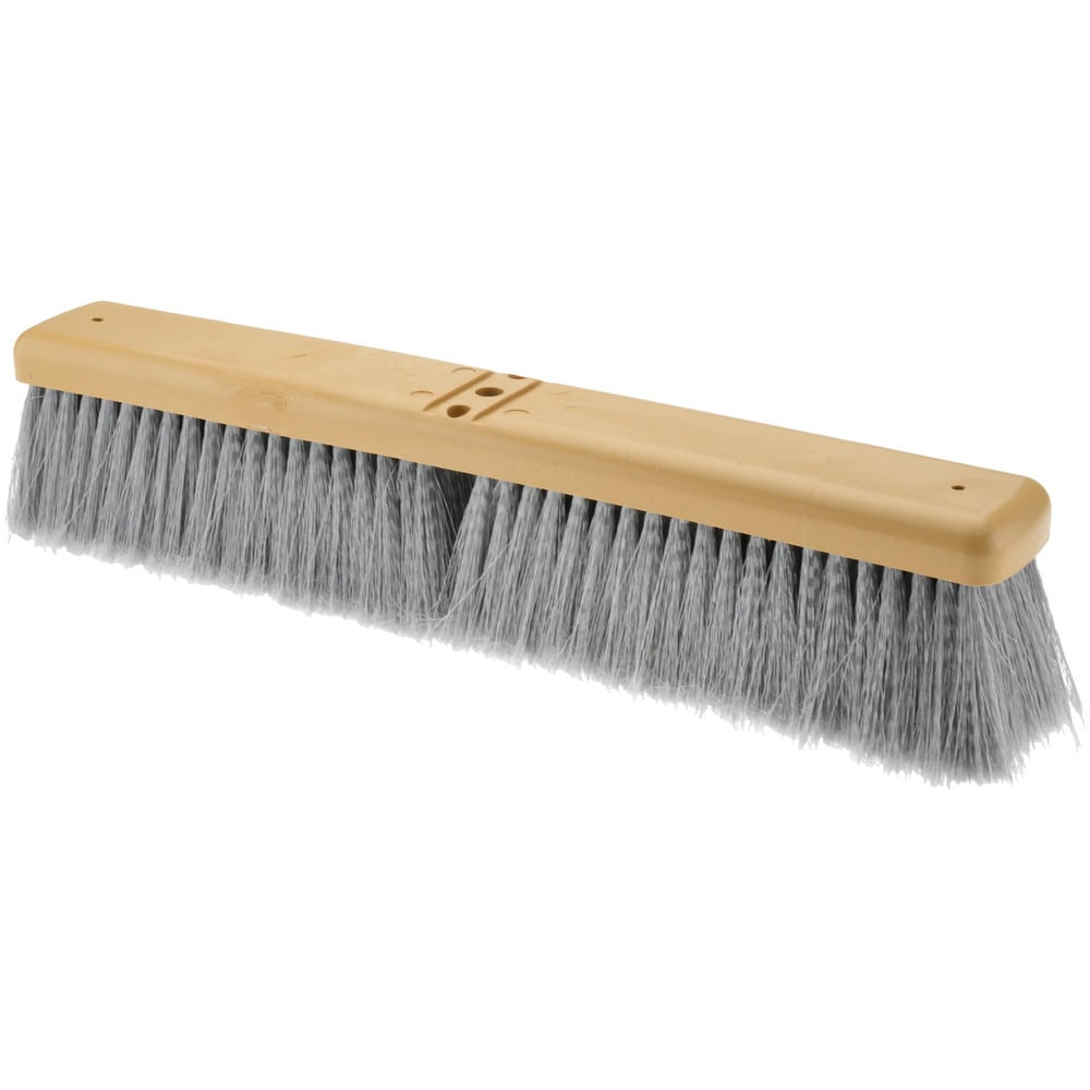 Push Broom: 18" Wide, Polypropylene Bristle