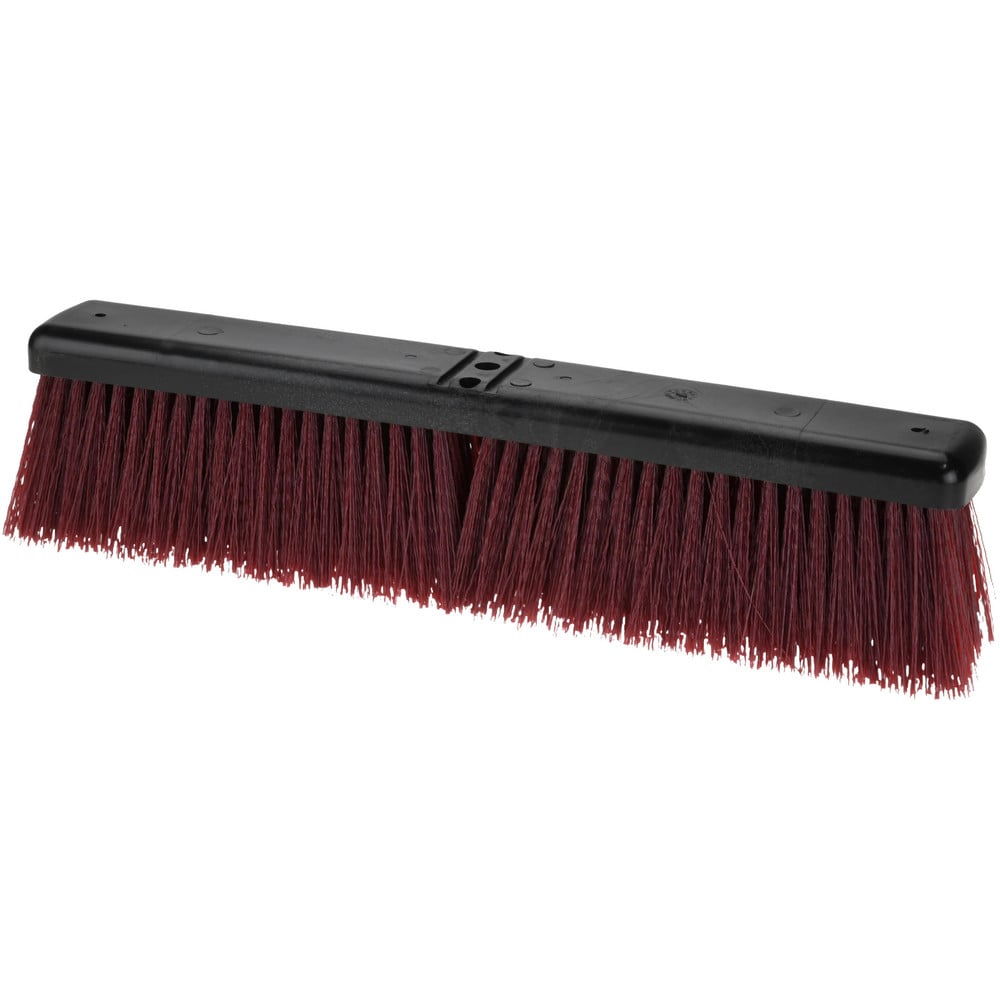 Push Broom: 18" Wide, Polypropylene Bristle