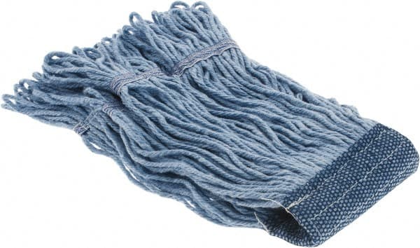Wet Mop Loop: Clamp Jaw, X-Small, Blue Mop, Blended Fiber