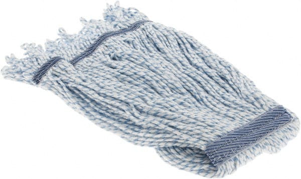Wet Mop Loop: Clamp Jaw, X-Small, Blue & White Mop, Synthetic