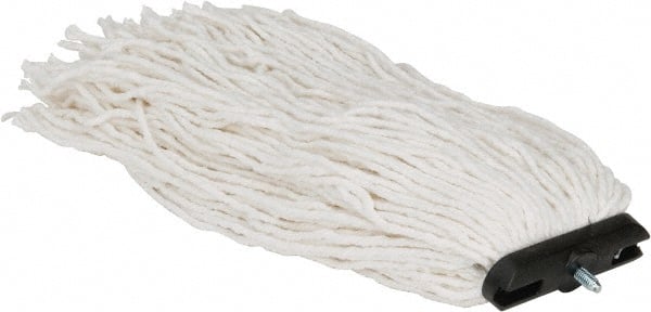 Wet Mop Cut: Screw On, Large, White Mop, Rayon