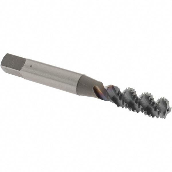 OSG 1986408 Spiral Flute Tap: M8 x 1.25, Metric Coarse, 3 Flute, Bottoming, 6H Class of Fit, High Speed Steel, TICN Finish Image