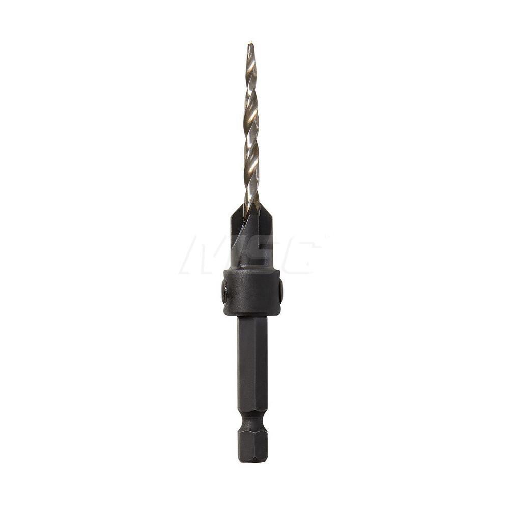 #6 Cutter Diam, 9/64" Drill Compatibility, Adjustable Depth Drill Countersink