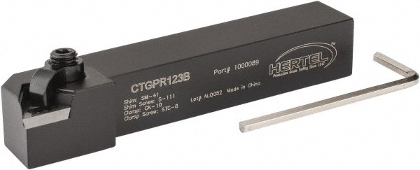 Hertel 1000089 RH CTGP 0° Positive Rake Indexable Turning Toolholder Image