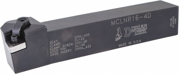 RH MCLN -7° Negative Rake Indexable Turning Toolholder