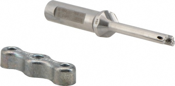 Iscar 3200647 Replaceable Tip Drill: 0.354 to 0.37 Drill Dia, 1.77" Max Depth, 0.5 Weldon Flat Shank Image