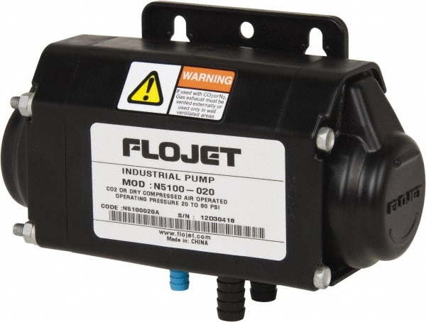 FloJet N5100020A Air Operated Diaphragm Pump: 3/8" NPT, Acetal Coplymer Housing 