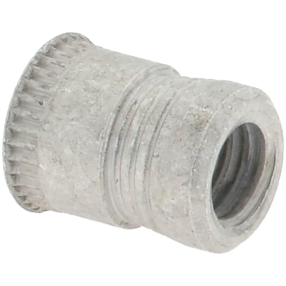 #10-32 UNF, Cadmium-Plated, Aluminum Knurled Rivet Nut Inserts