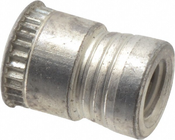 M4x0.70 Metric Coarse, Cadmium-Plated, Aluminum Knurled Rivet Nut Inserts