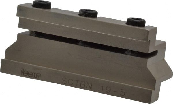 Iscar 2300730 Tool Block Style SGTBN, 1.02" Blade Height, 3.4" OAL, Indexable Cutoff Blade Tool Block 