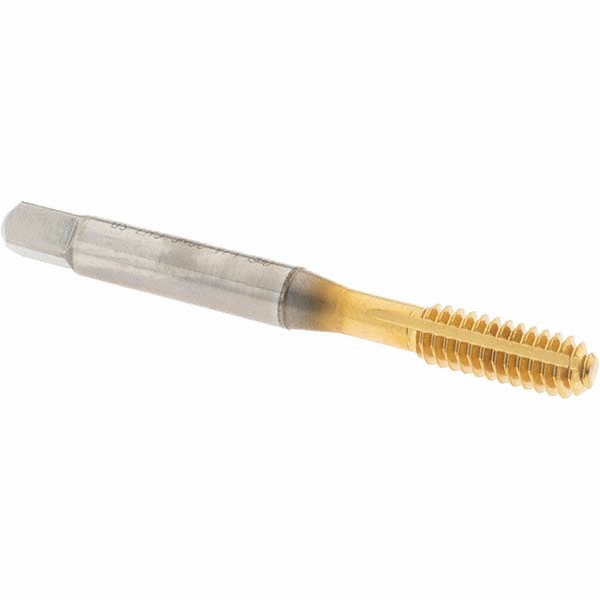 Thread Forming Tap: 1/4-20 UNC, Bottoming Chamfer, Cobalt, TiN Finish