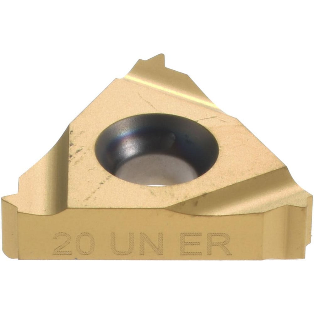 Laydown Threading Insert: 16 ER 20UN P25C/GOLD, Solid Carbide
