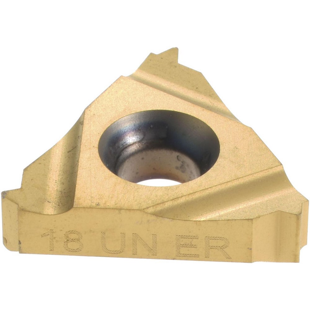 Laydown Threading Insert: 16 ER 18UN P25C/GOLD, Solid Carbide