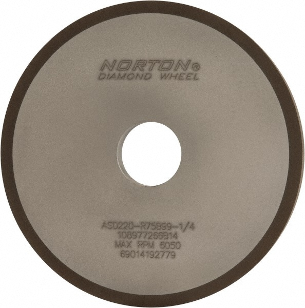 Norton 69014192779 6" Diam x 1-1/4" Hole x 1/2" Thick, 220 Grit Surface Grinding Wheel Image