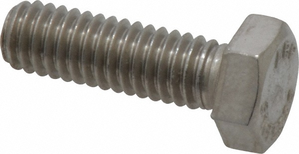 Value Collection 203113C Hex Head Cap Screw: 5/16-18 x 1", Grade 316 Stainless Steel, Uncoated Image