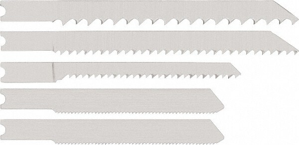 15 Piece, 3" to 4" Long, 5 to 12 Teeth per Inch, Bi-Metal Jig Saw Blade Set