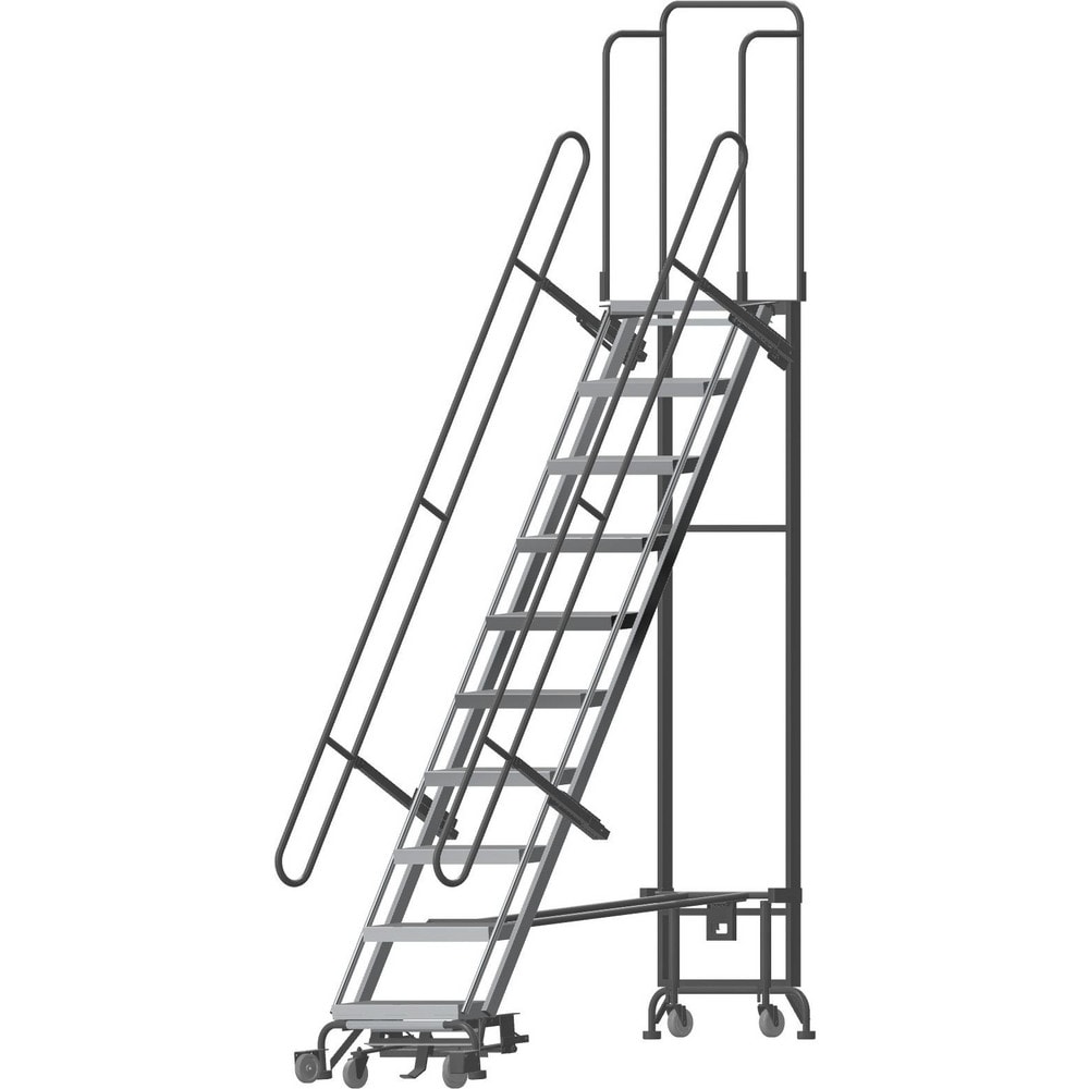 Ballymore - Steel & Aluminum Hybird Rolling Ladder Rolling Ladder: Type ...