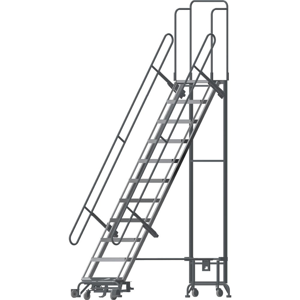 Ballymore - Steel & Aluminum Hybird Rolling Ladder Rolling Ladder: Type ...