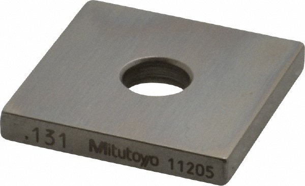 Square Steel Gage Block: 0.131", Grade 0