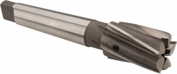 1-5/16" Diam, 5 Flutes, Morse Taper Shank, Interchangeable Pilot Counterbore