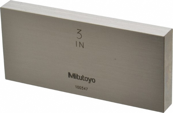 Rectangle Steel Gage Block: 3", Grade 0