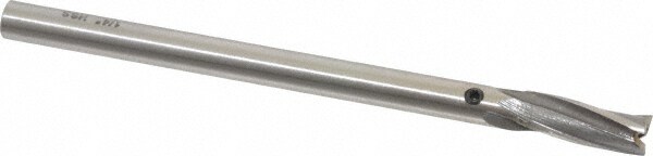 1/4" Diam, 15/64" Shank, Diam, 3 Flutes, Straight Shank, Interchangeable Pilot Counterbore