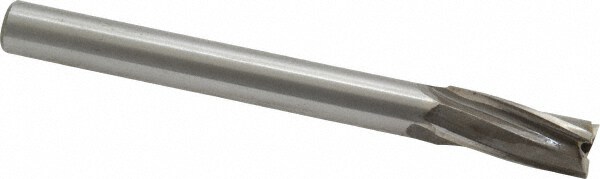 27/64" Diam, 3/8" Shank, Diam, 3 Flutes, Straight Shank, Interchangeable Pilot Counterbore