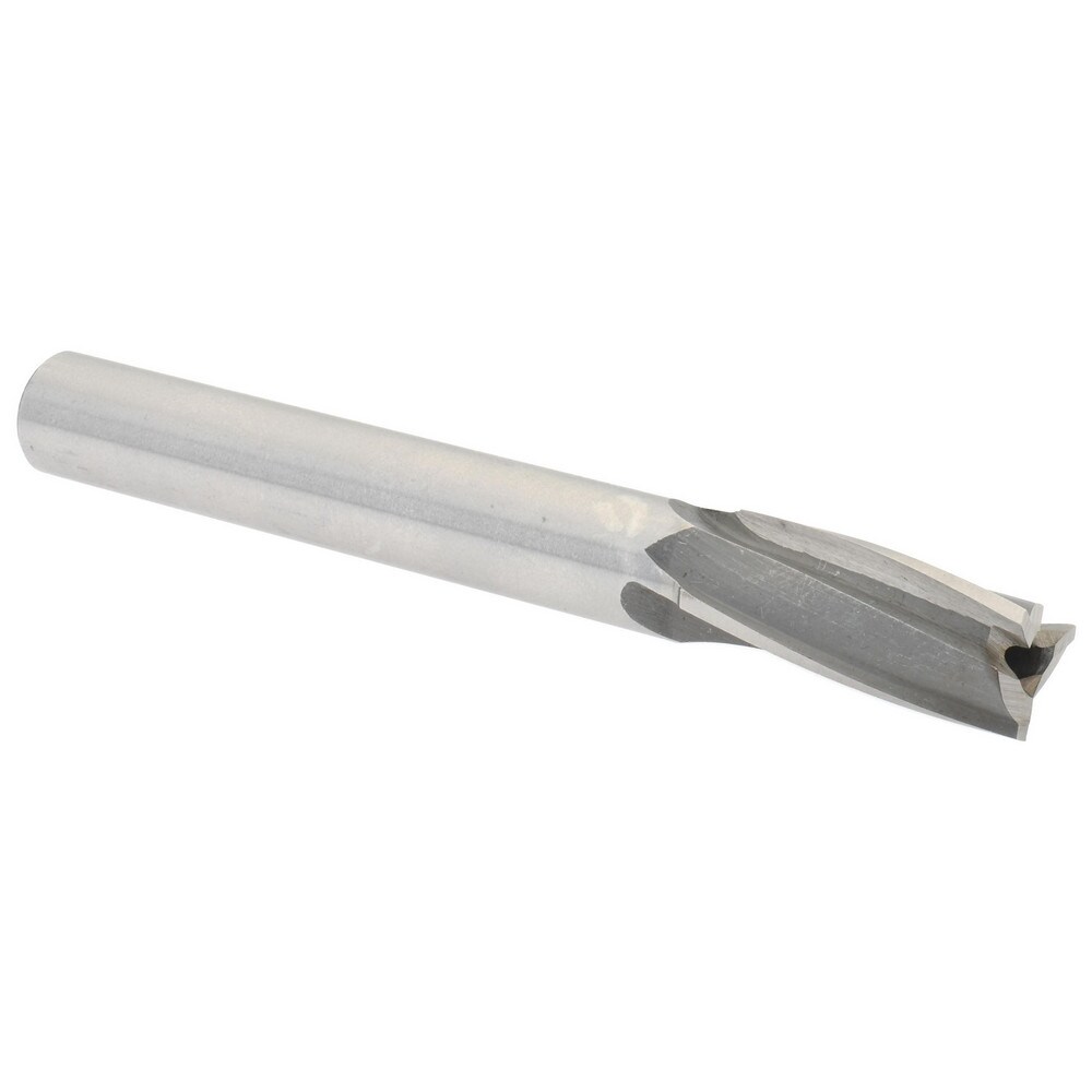 17/32" Diam, 1/2" Shank, Diam, 3 Flutes, Straight Shank, Interchangeable Pilot Counterbore