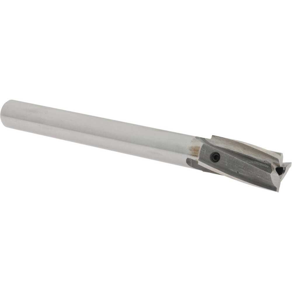 5/8" Diam, 1/2" Shank, Diam, 3 Flutes, Straight Shank, Interchangeable Pilot Counterbore