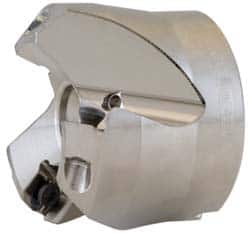 2.48" Cut Diam, 3/4" Arbor Hole, 0.236" Max Depth of Cut, 45° Indexable Chamfer & Angle Face Mill